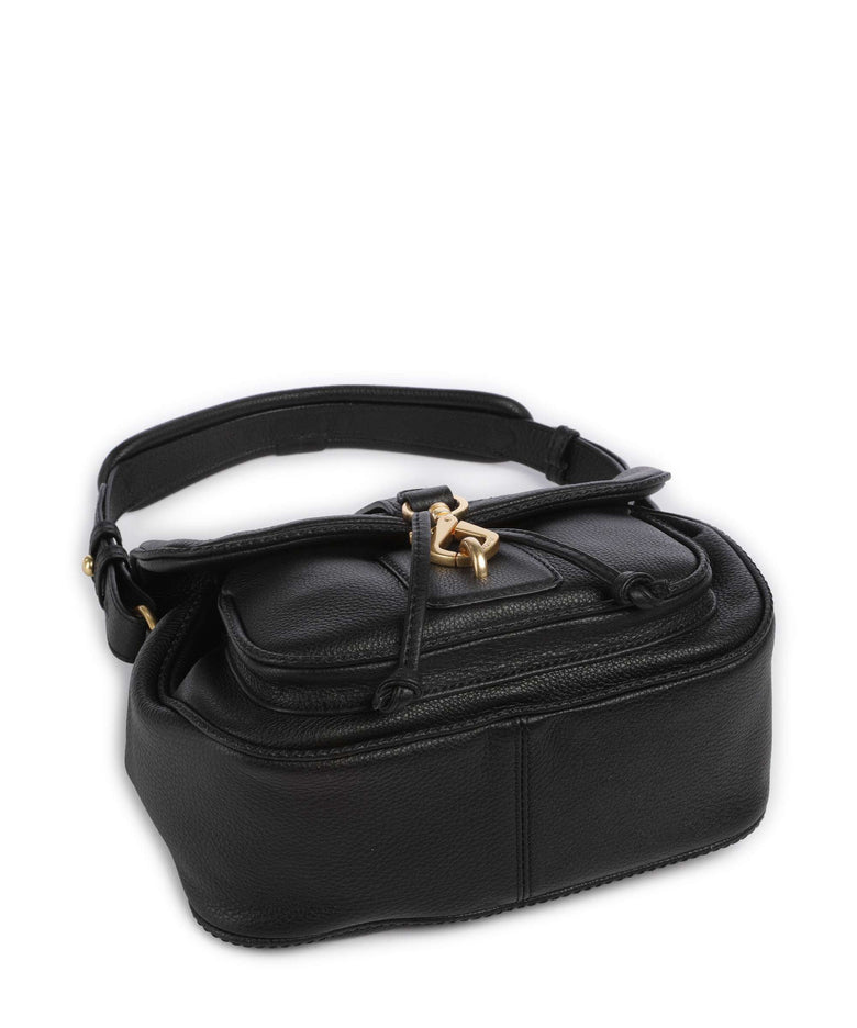 Abro Dalia Star Saddle Shoulder bag black/gold