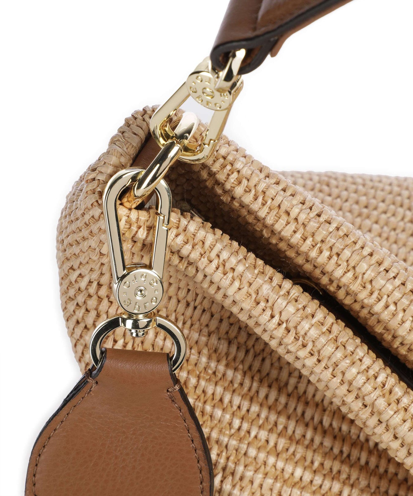 Abro Raffia Kaia Hobo bag natural
