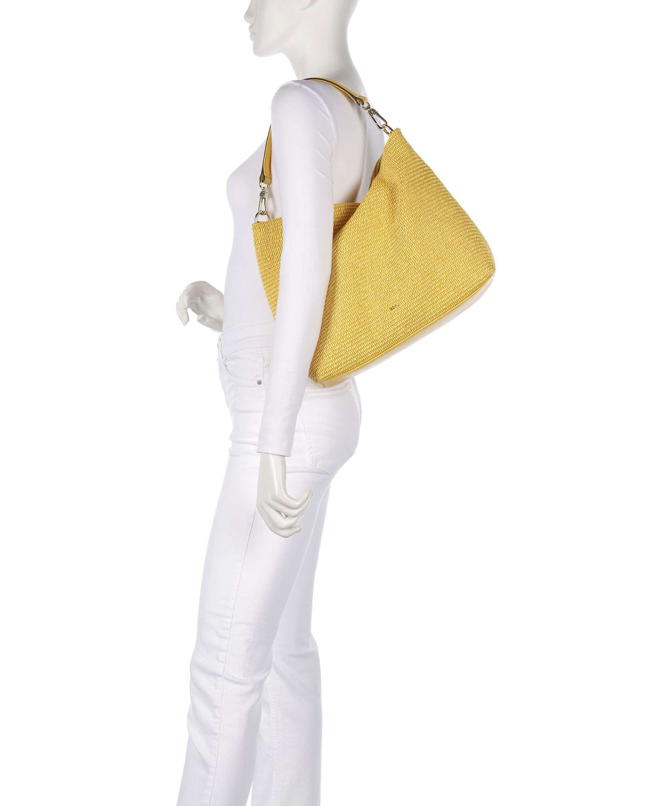 Abro Raffia Kaia Hobo bag zabaione