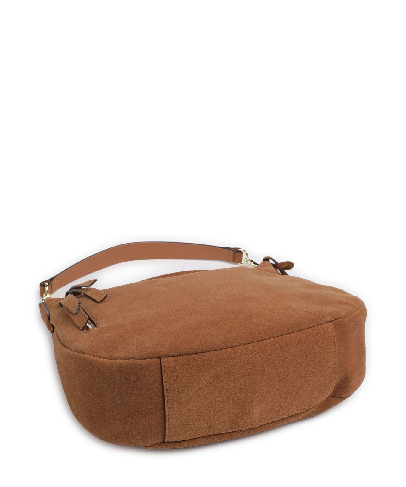 Abro Suede Juna Hobo bag cuoio
