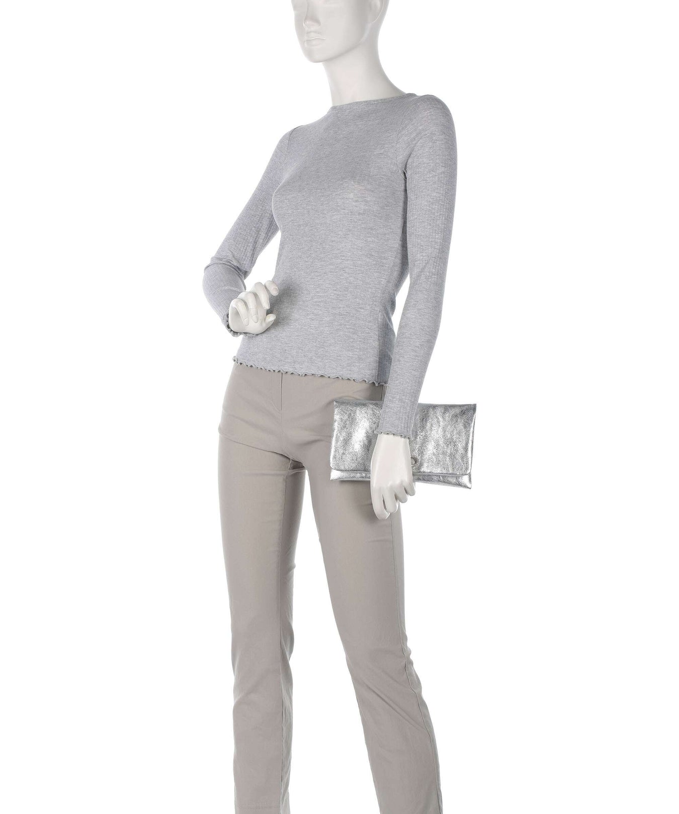 Abro Mimosa Strass Clutch bag silver