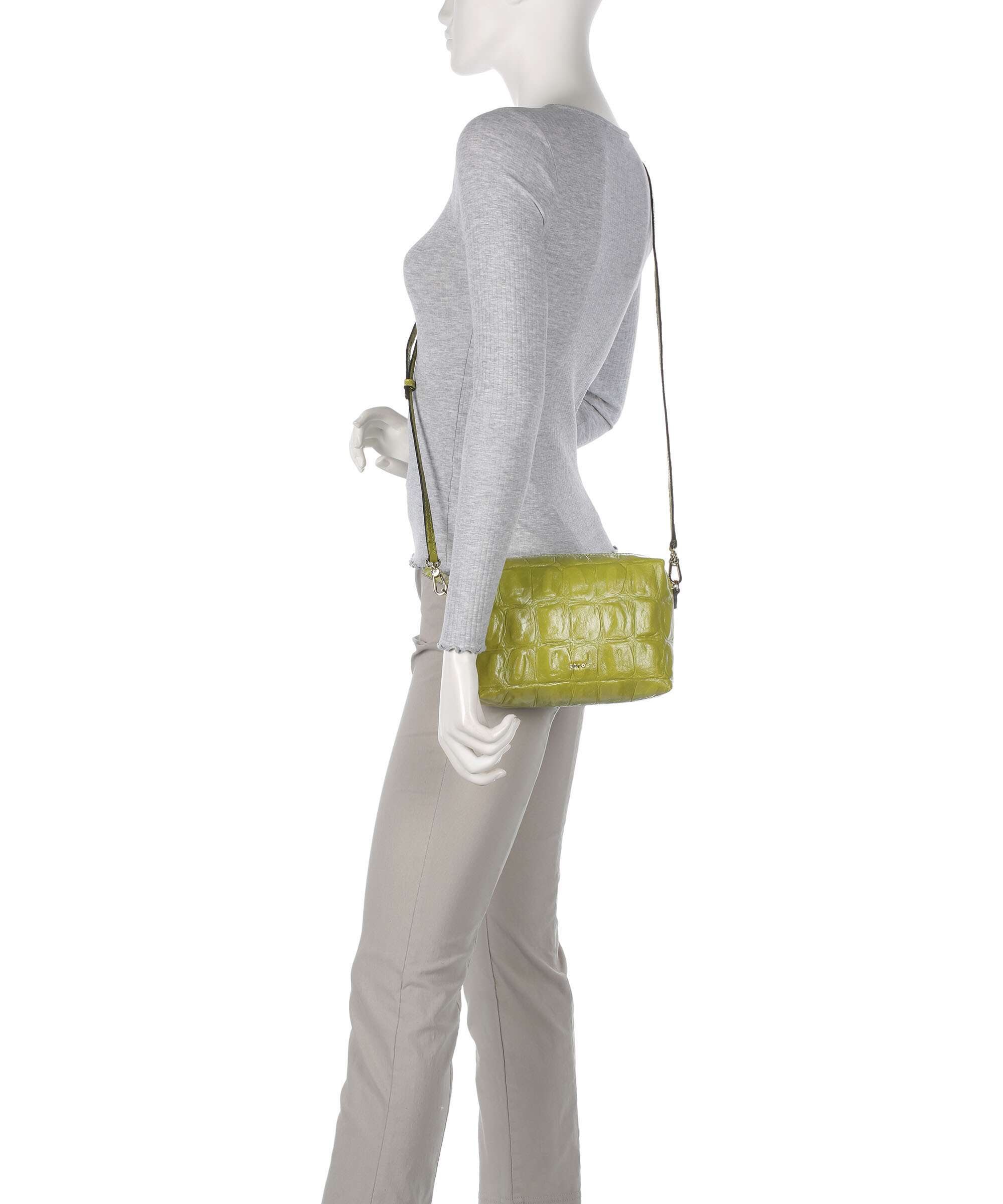 Abro Maxi Cocco Kaia Crossbody bag lime
