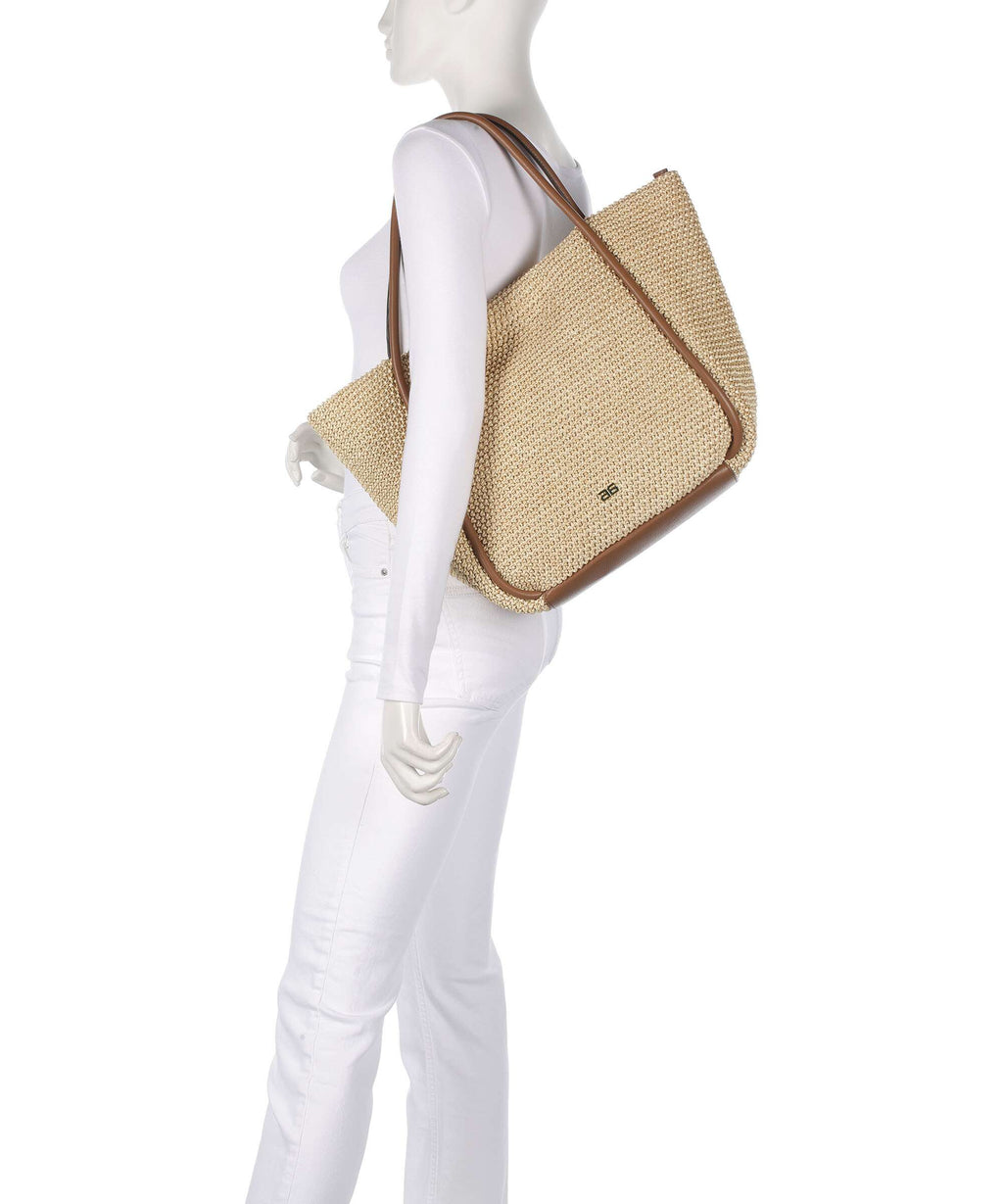 Abro Maglia Raffia Willow Tote bag natural