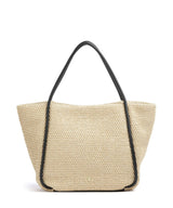 Abro Maglia Raffia Willow bolsa shopper natural/black