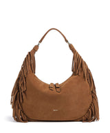 Abro Suede Nana Fringes Saco de balde cuoio