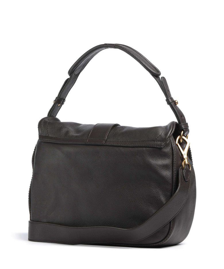 Abro Dalia Star Saddle Hobo bag dark brown
