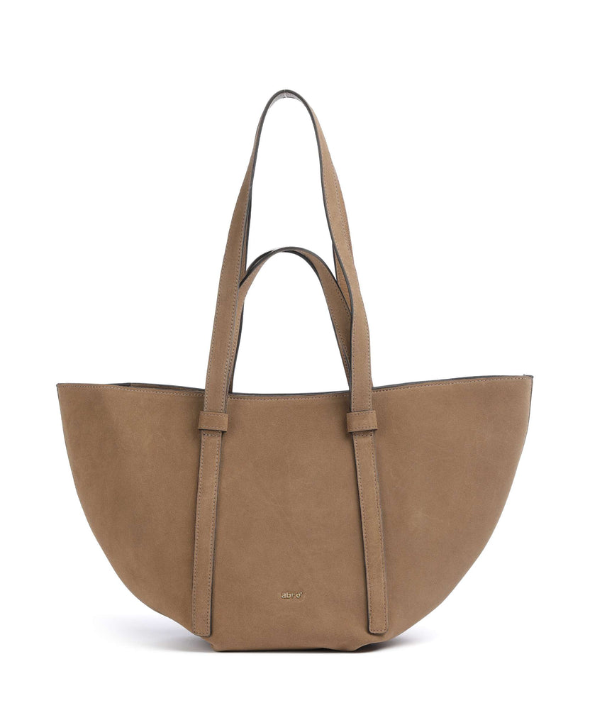 Abro Suede Cosmo Medium Tote bag camel