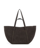 Abro Suede Cosmo Large bolsa shopper dark brown