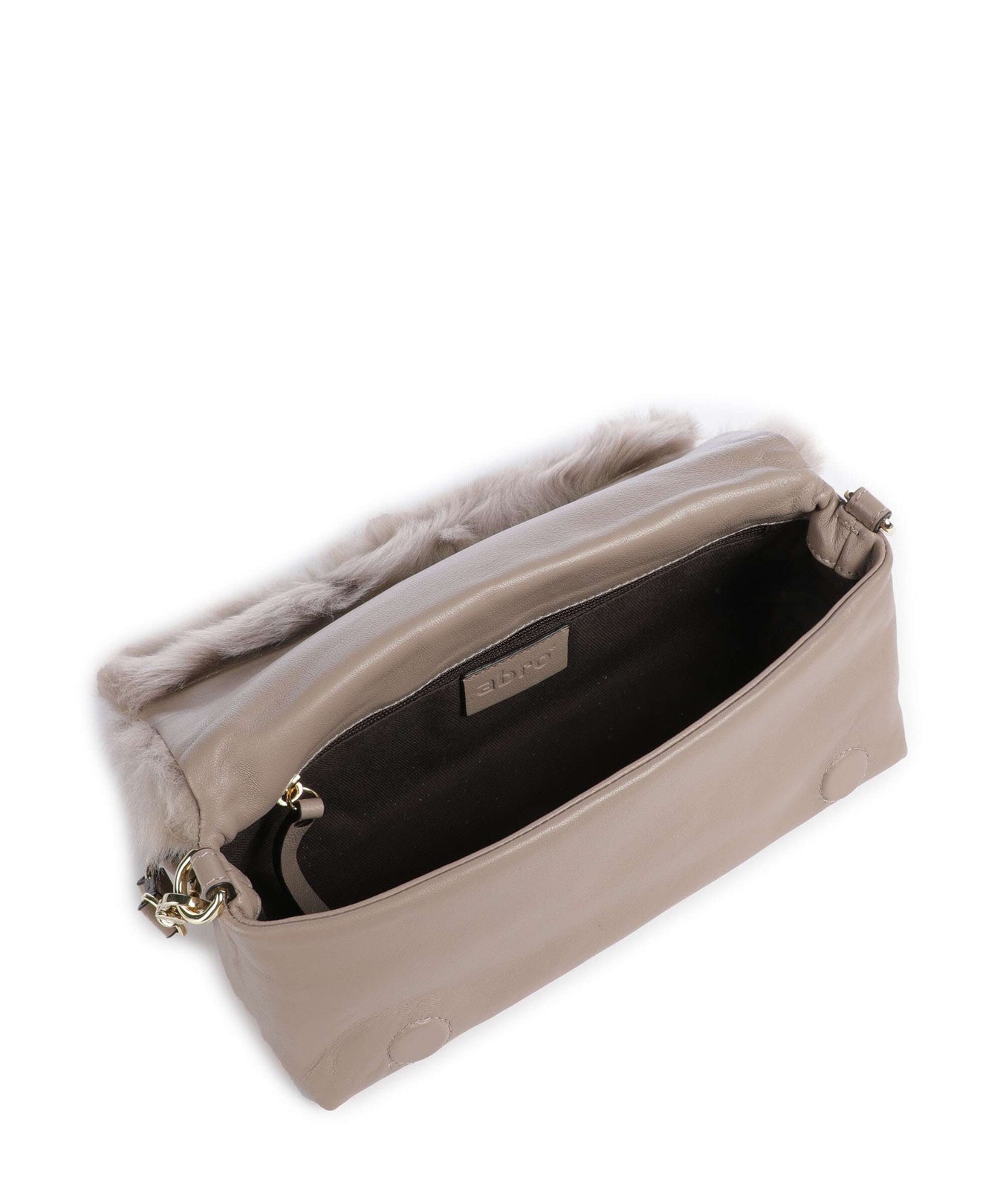 Abro Shearling Mila Shoulder bag siena