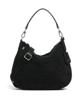 Abro Suede Juna Small Saco de balde black/gold