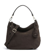 Abro Suede Juna Small Saco de balde dark brown
