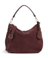Abro Suede Juna Small Saco de balde bordeaux