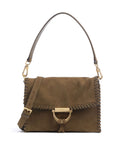 Abro Suede Temi Stitch Shoulder bag military