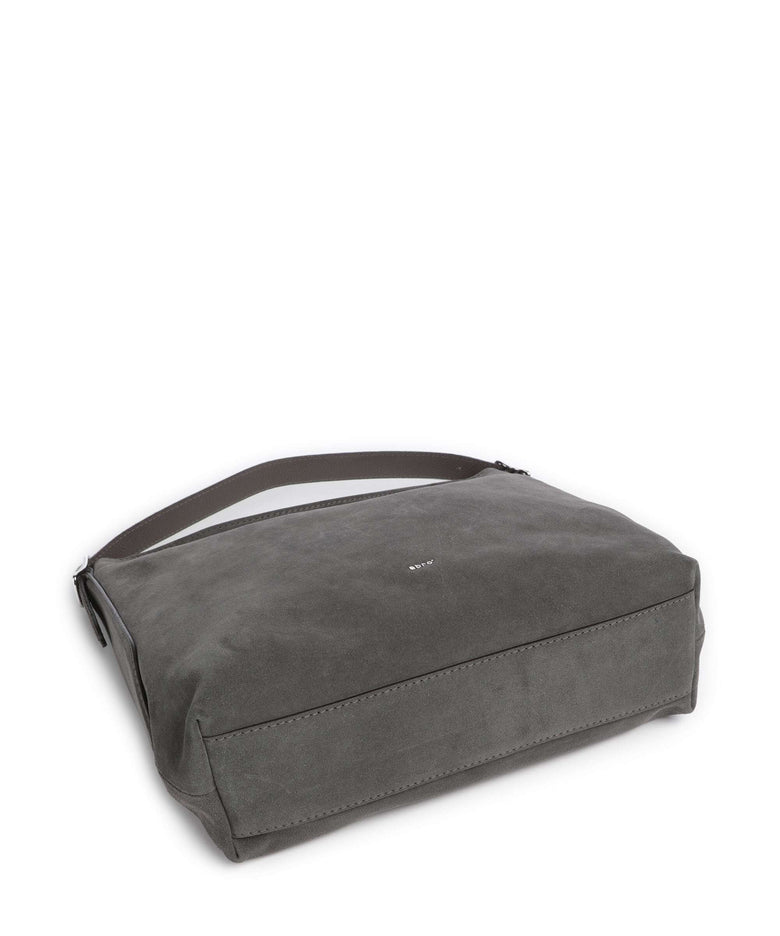 Abro Suede Carina Hobo bag grey