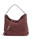 Abro Suede Carina Saco de balde bordeaux