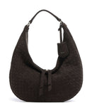Abro Suede Weaving Nana Small Saco de balde dark brown