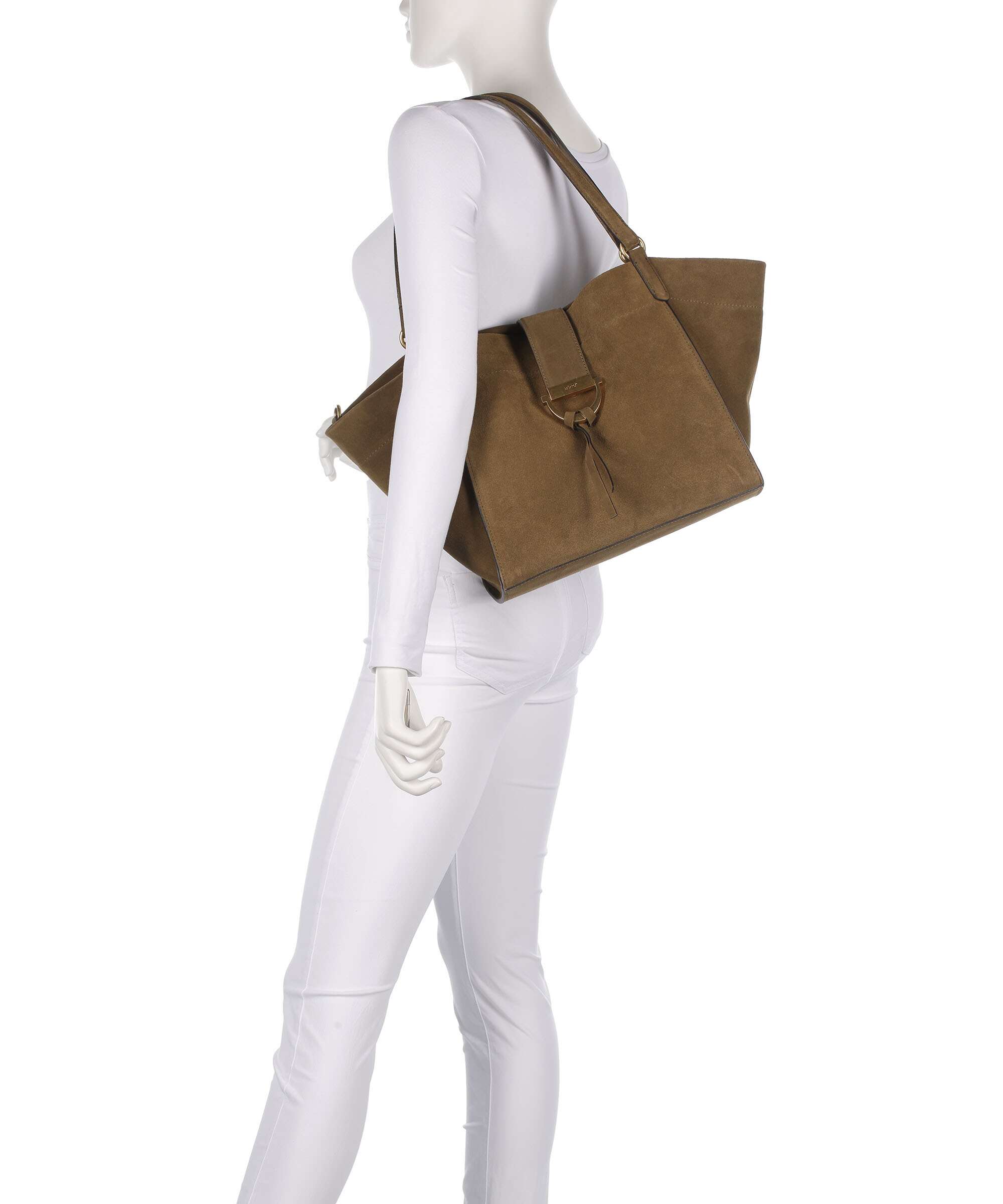 Abro Suede Temi Tote bag military