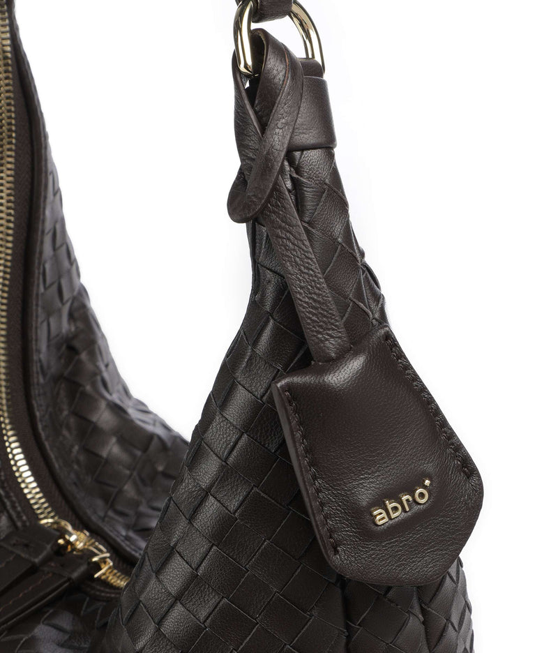 Abro Piuma Nana Small Hobo bag dark brown