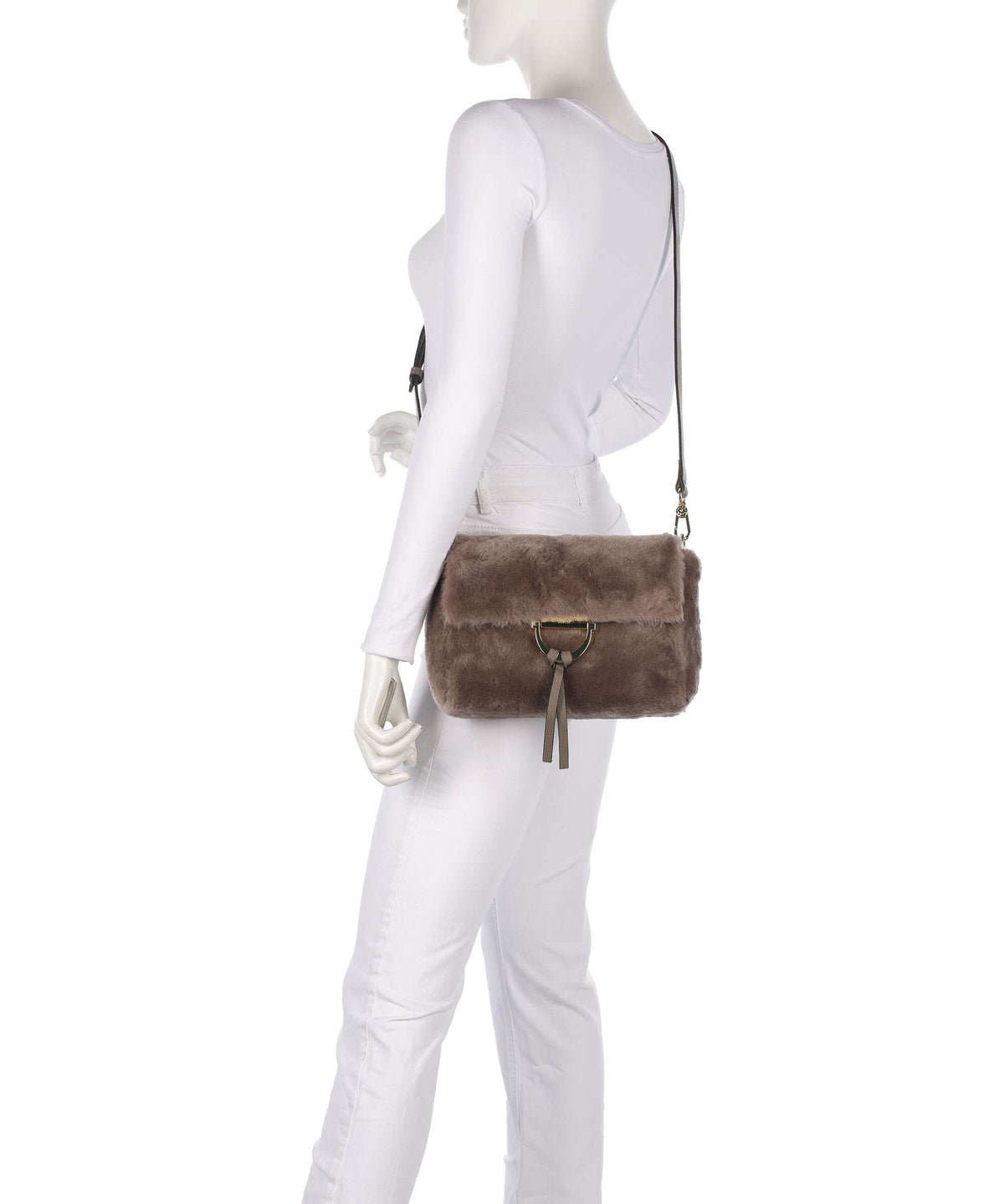 Abro Shearling Temi Shoulder bag tope