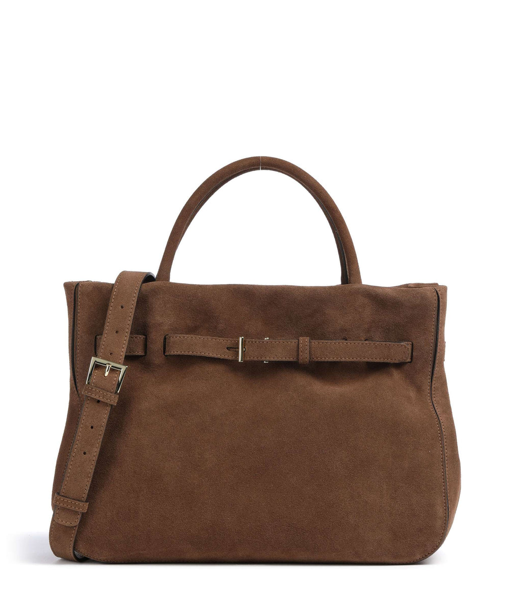 Abro Suede Jill Handbag wood