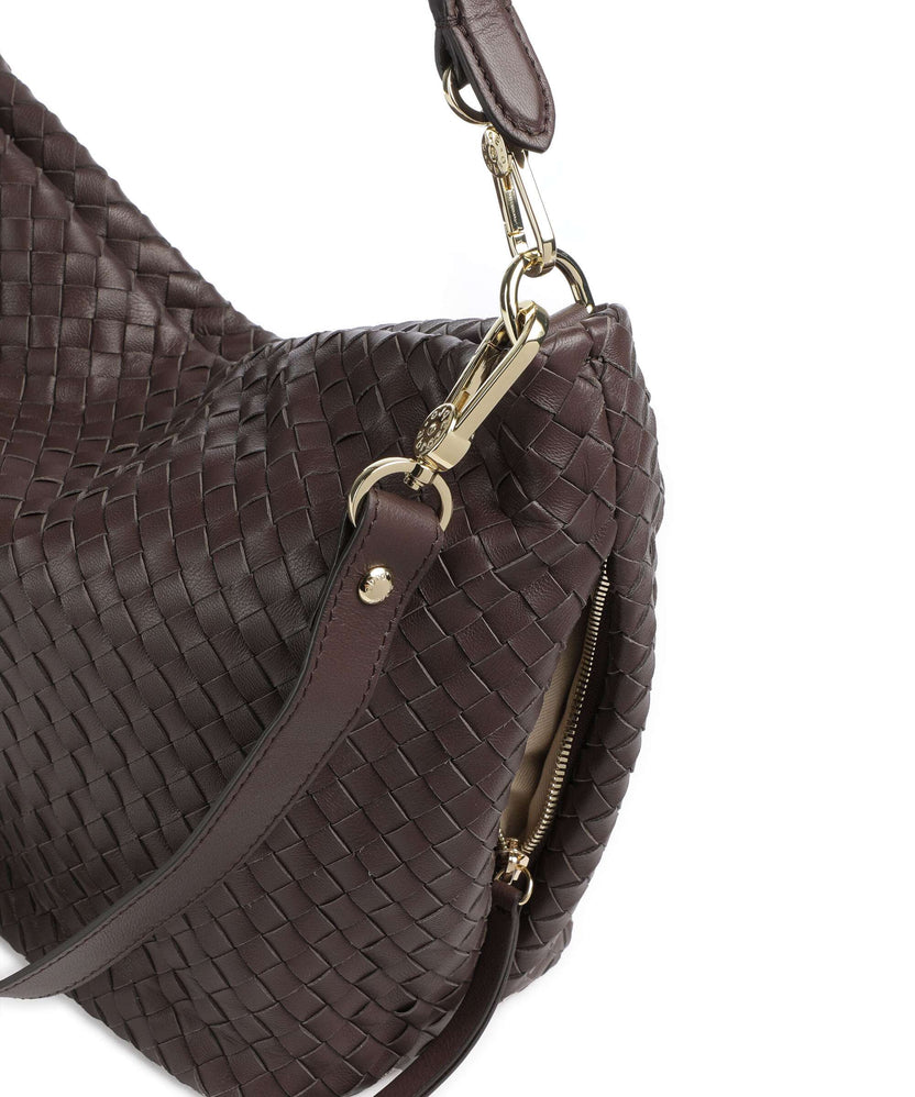 Abro Piuma Ebony Hobo bag wood