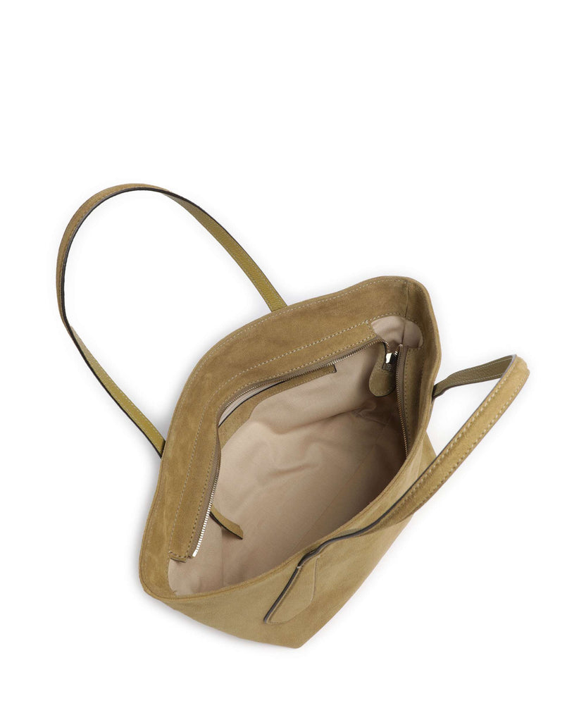 Abro Suede Carina Shoulder bag mud