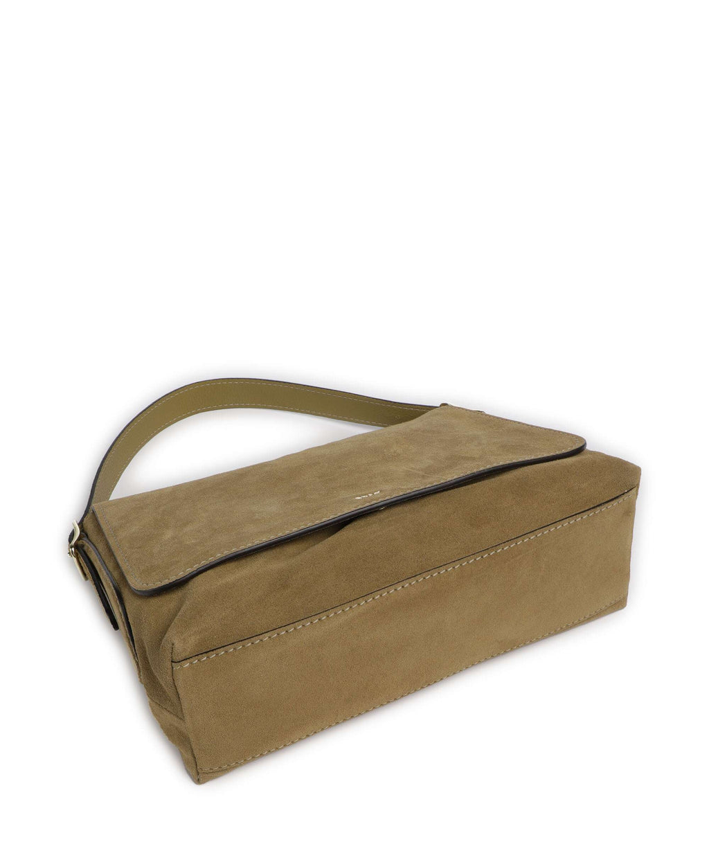 Abro Suede Carina Shoulder bag mud