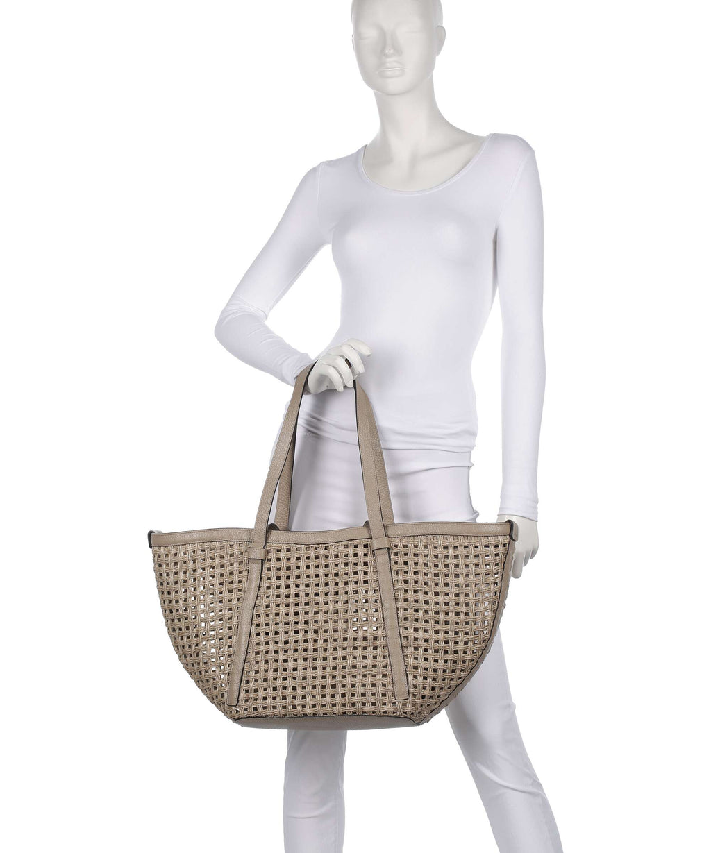 Abro Raffia Net Cosmo Large Tote bag sahara