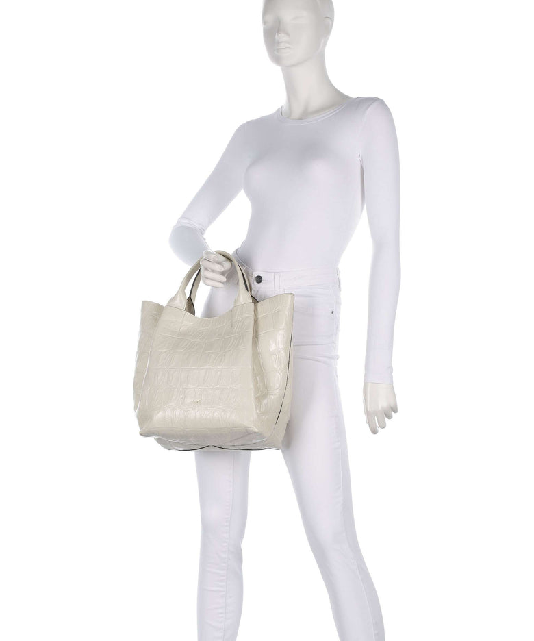 Abro Maxi Cocco Essential Medium Handbag milk