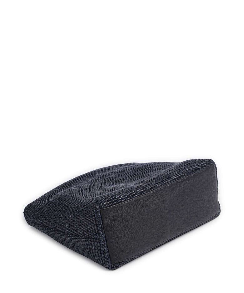 Abro Raffia Kaia Hobo bag navy