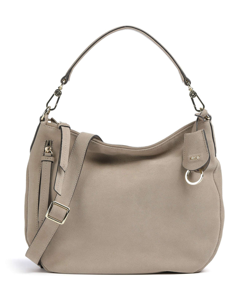 Abro Suede Juna Small Hobo bag siena