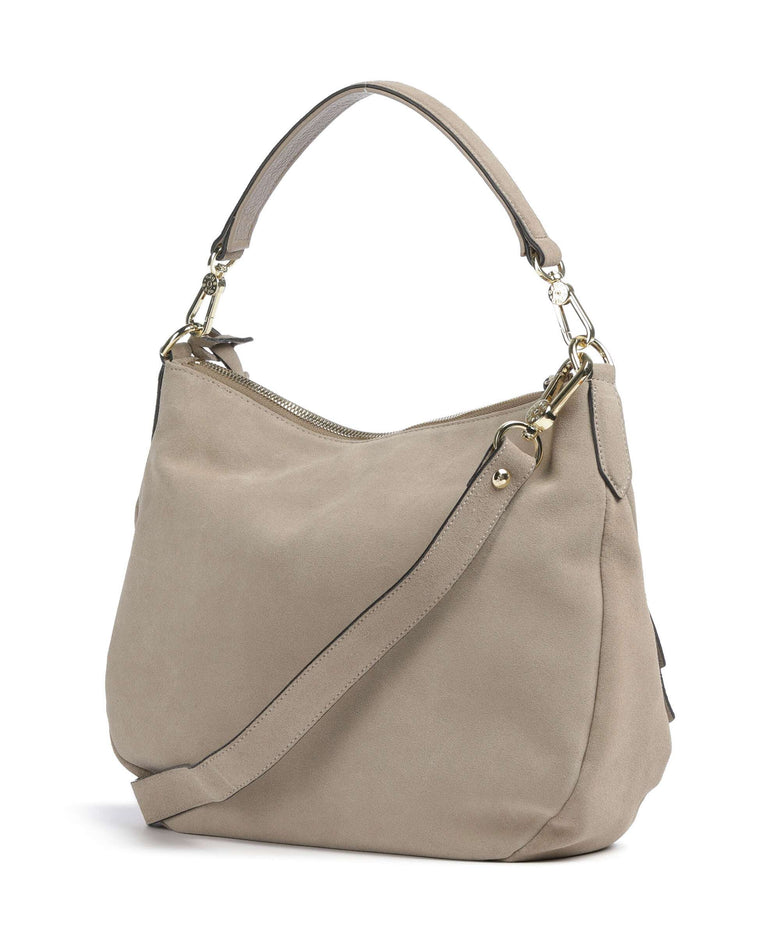 Abro Suede Juna Small Hobo bag siena