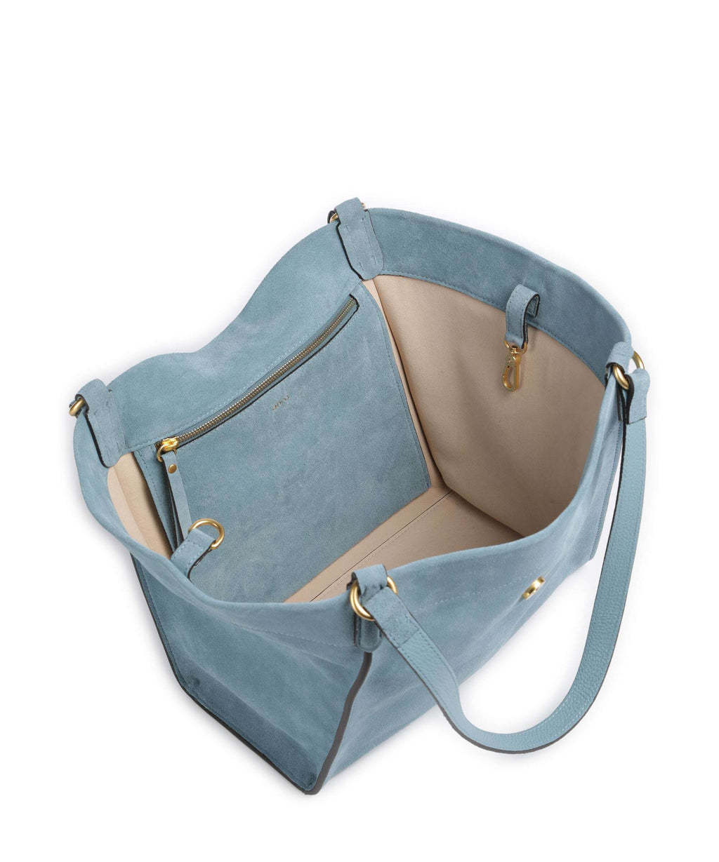 Abro Suede Temi Tote bag sapphire