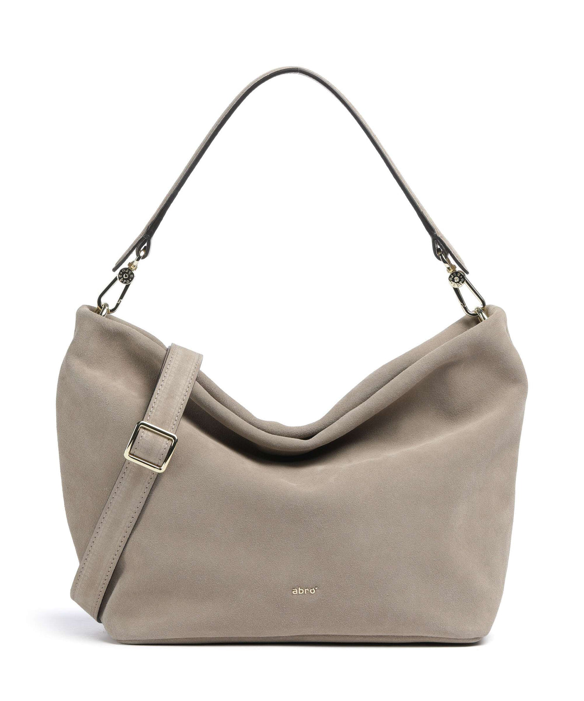 Abro Suede Ebony Hobo bag siena