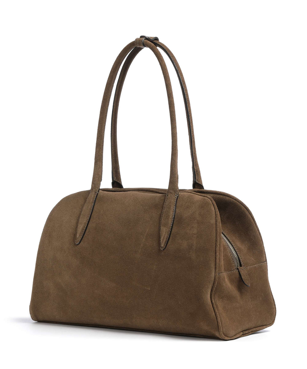 Abro Suede Amara Shoulder bag khaki