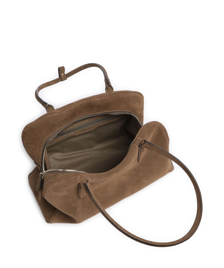 Abro Suede Amara Shoulder bag khaki