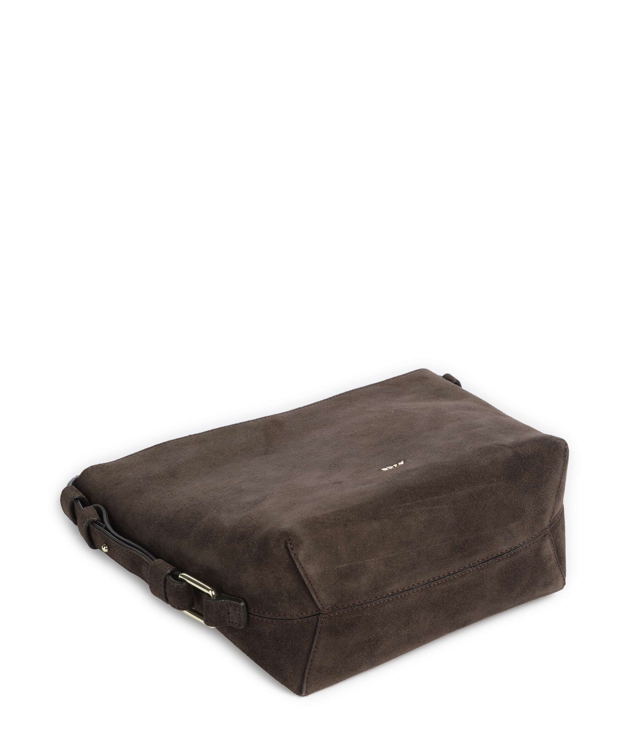 Abro Suede Cosmo Hobo bag dark brown