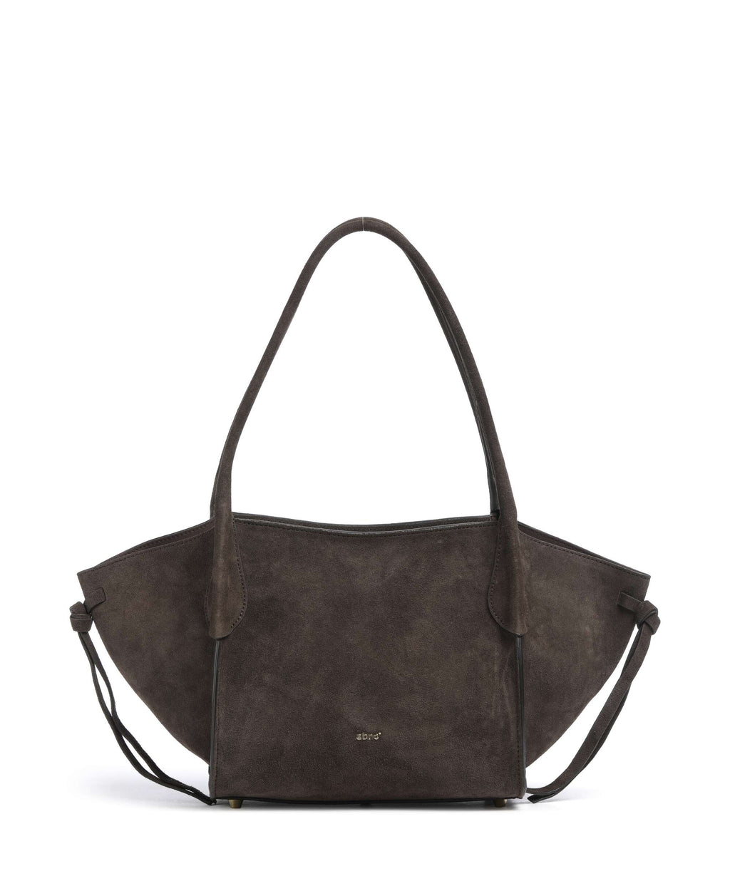 Abro Suede Vibe Small Shoulder bag dark brown