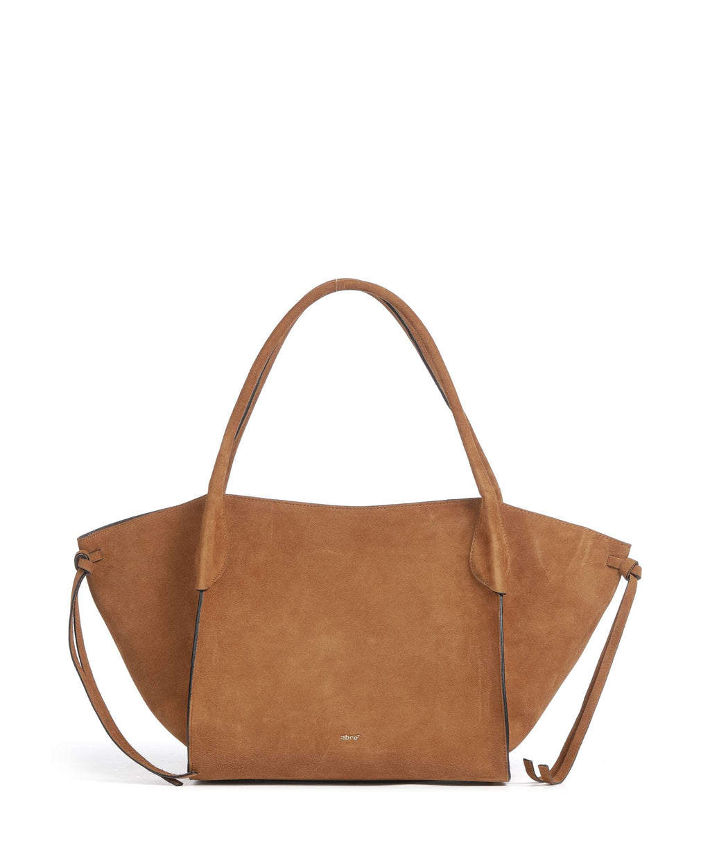 Abro Suede Vibe Big Tote bag cuoio