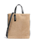 Liebeskind Paper Bag Shearling M Handbag dark clay