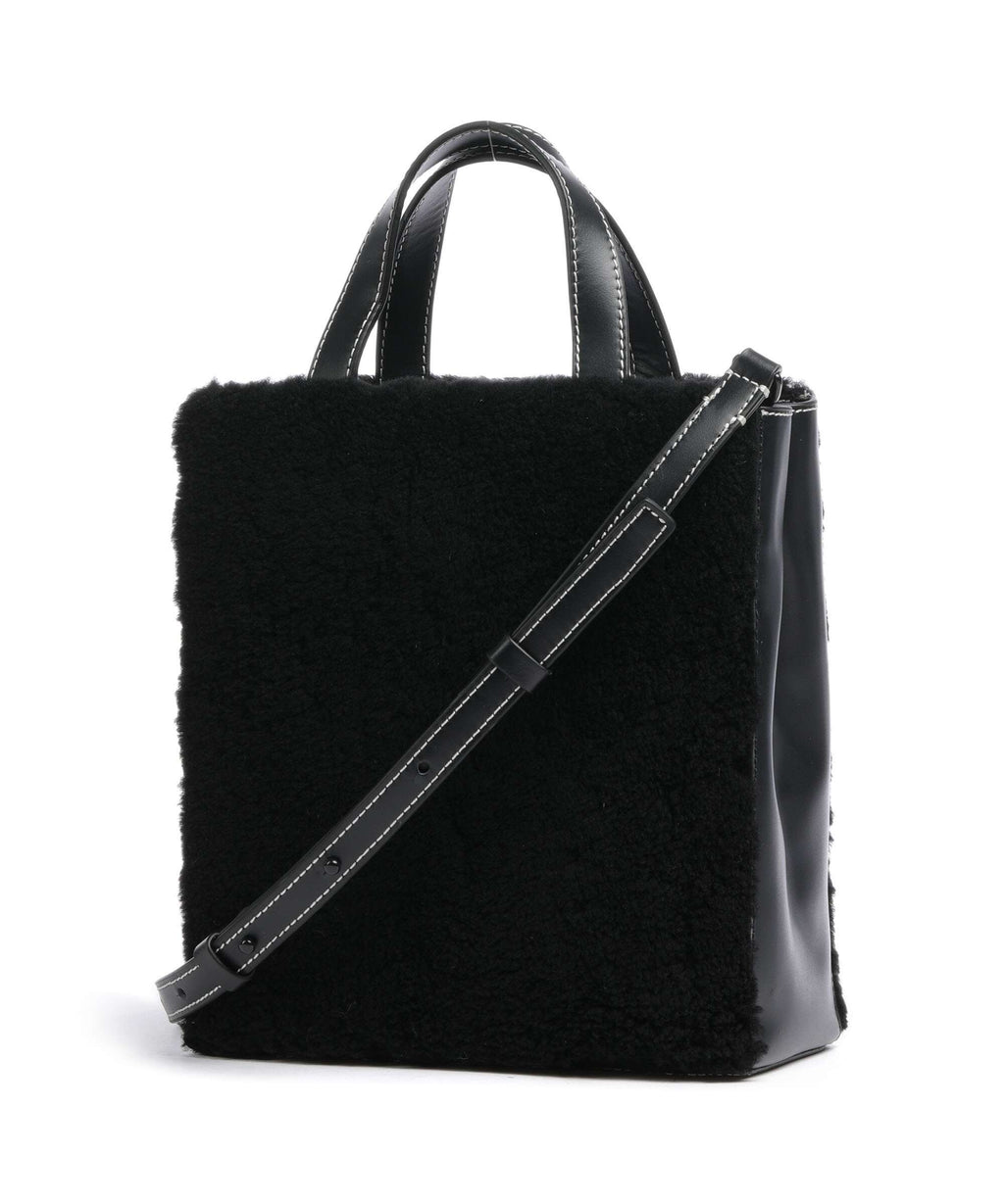 Liebeskind Paper Bag Shearling S Handbag black