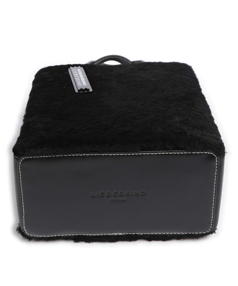 Liebeskind Paper Bag Shearling S Handbag black