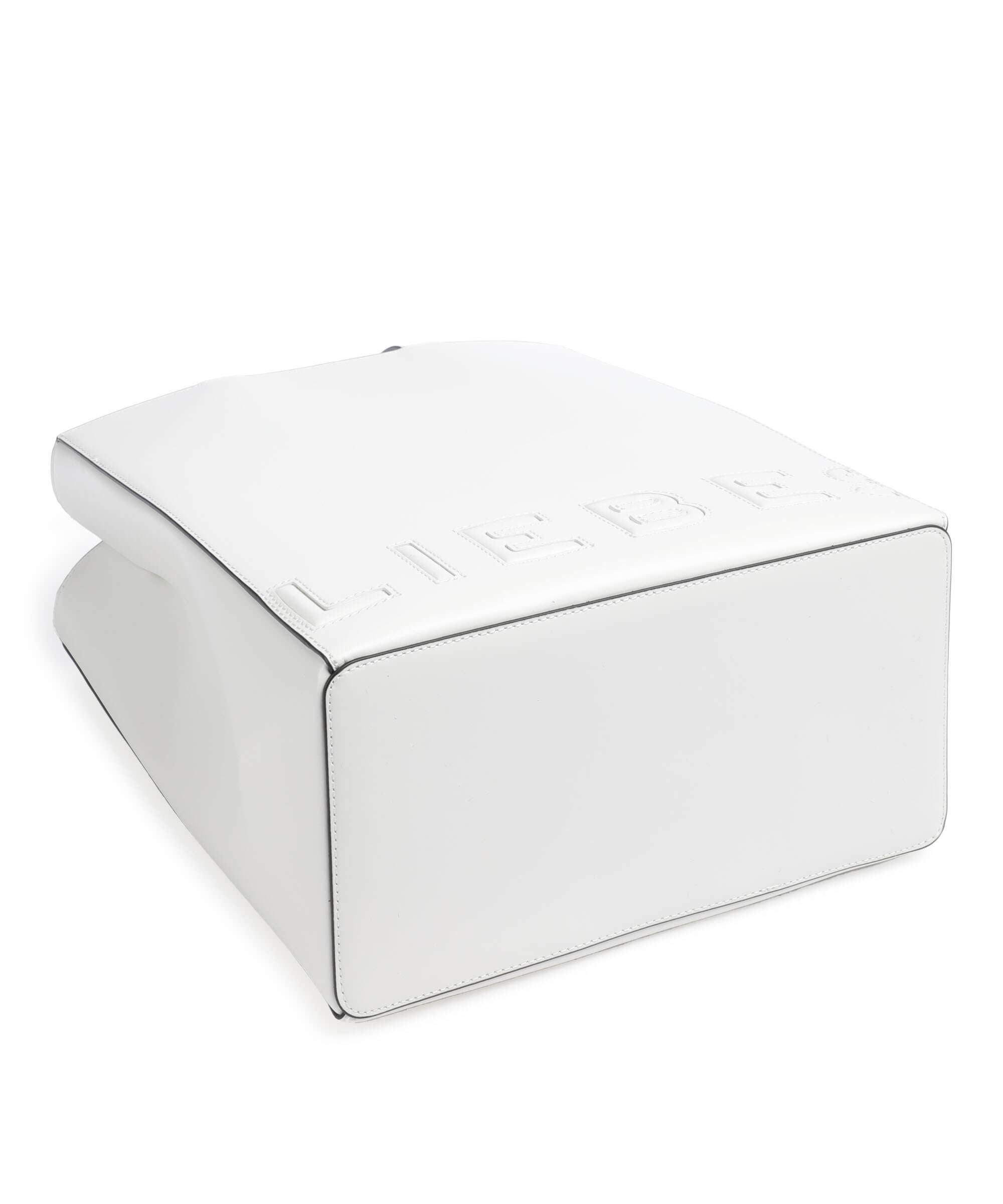 Liebeskind Paper Bag Logo Carter M Handbag offwhite