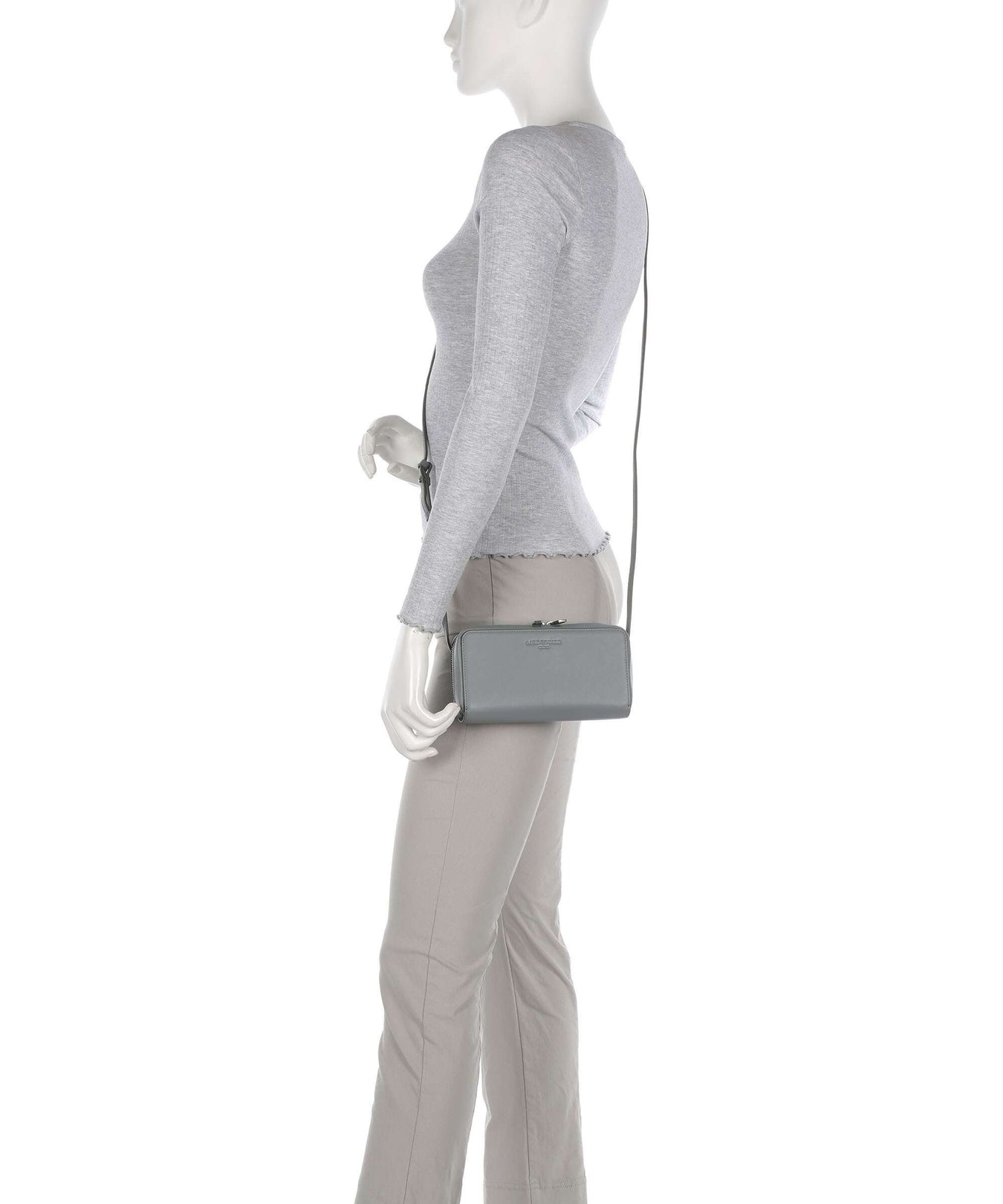 Liebeskind Lou Calf Optic XS Wallet grigio