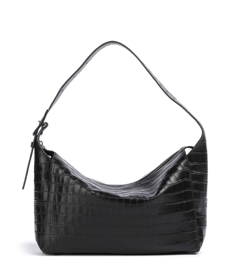 Liebeskind Lou 2 New Croco M Hobo bag black
