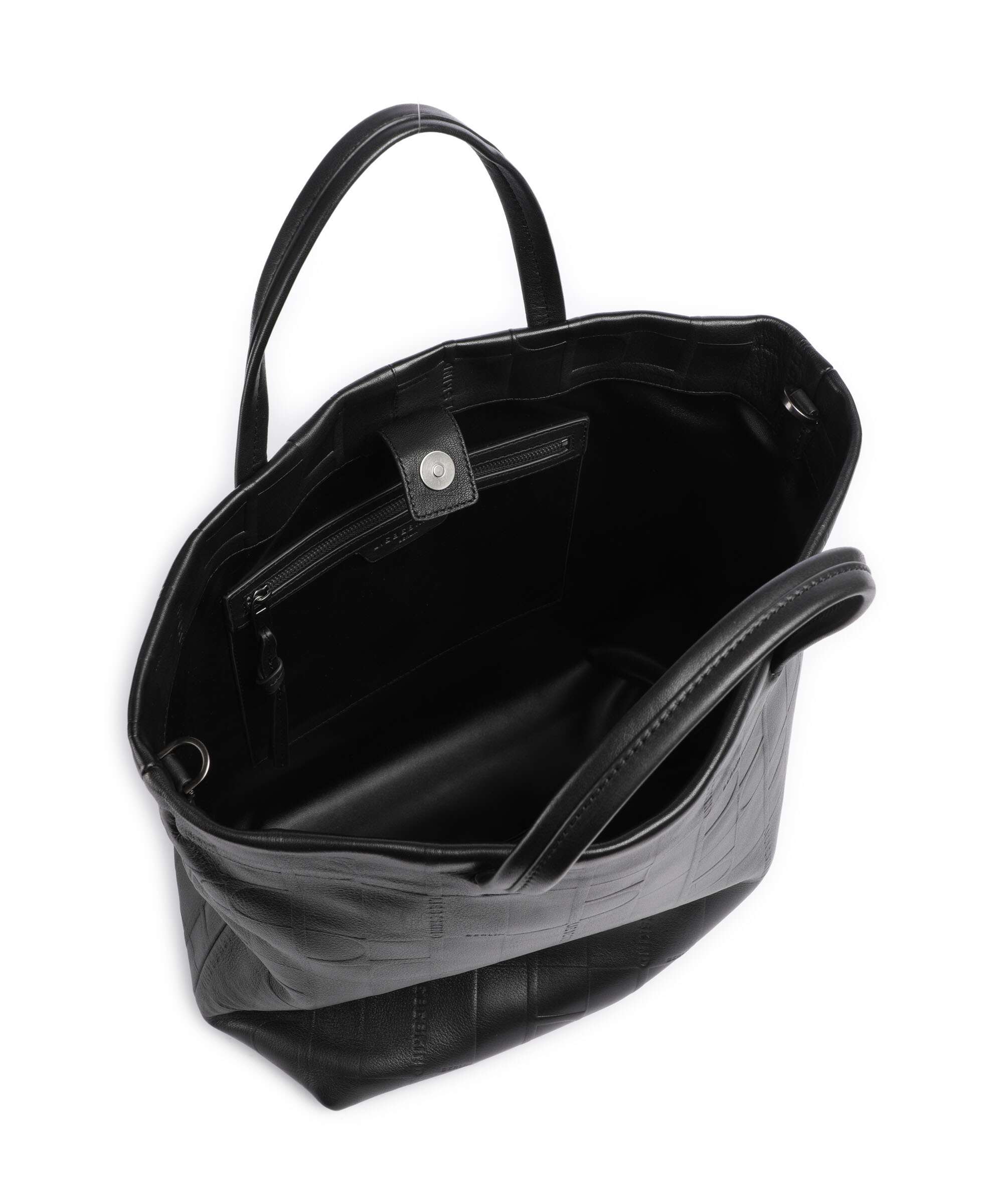 Liebeskind Hera Monogram Sheep Natural L Handbag black