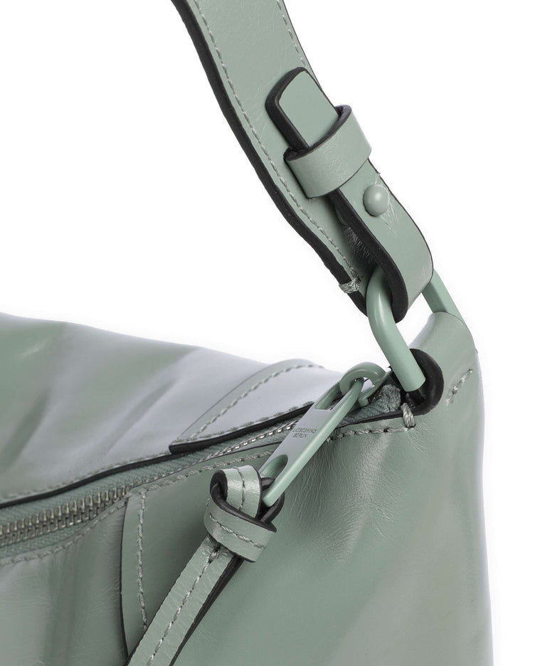 Liebeskind Mila Lack Distressed M Hobo bag forest green