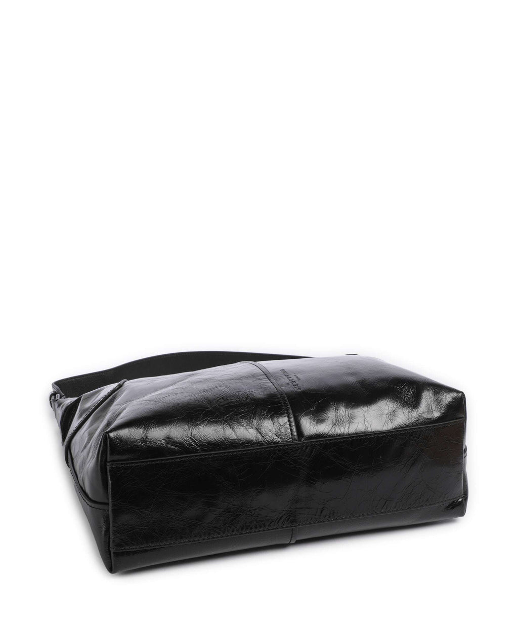 Liebeskind Mila Lack Distressed M Hobo bag black