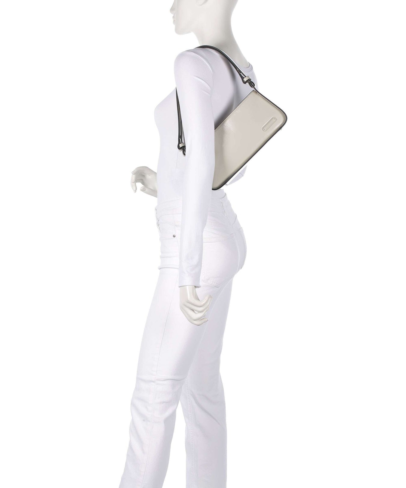 Liebeskind Franzis Lack Distressed S Shoulder bag milk