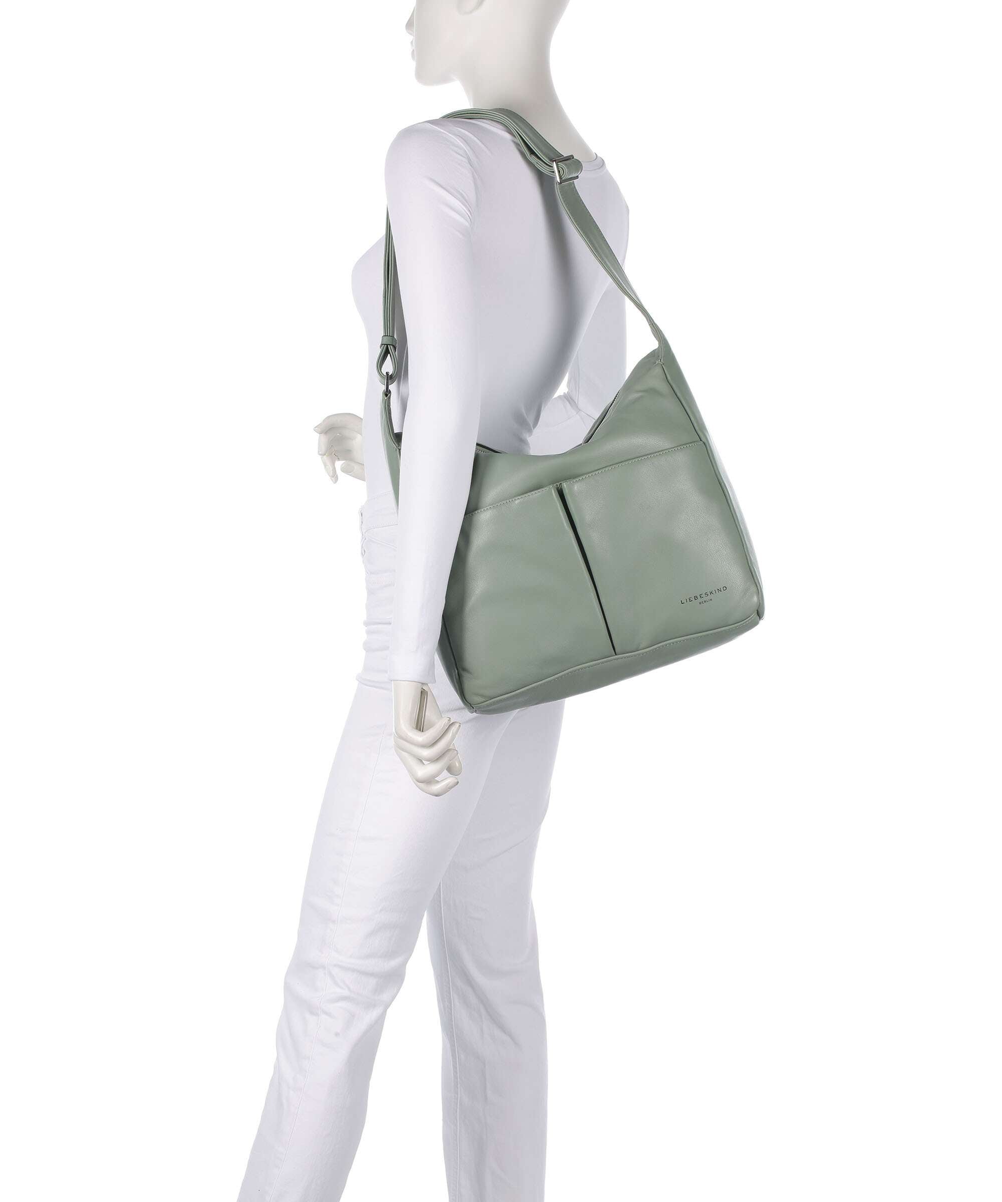 Liebeskind Hera Sheep Natuarl M Hobo bag forest green